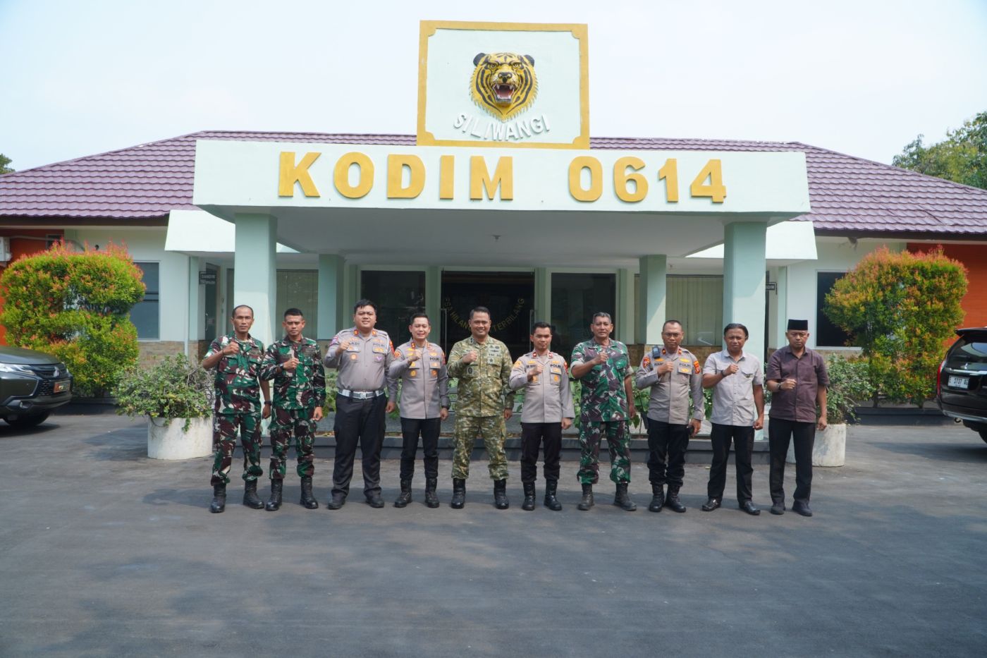 Kapolres Cirebon Kota dan Dandim 0614 Perkuat Sinergitas TNI-Polri