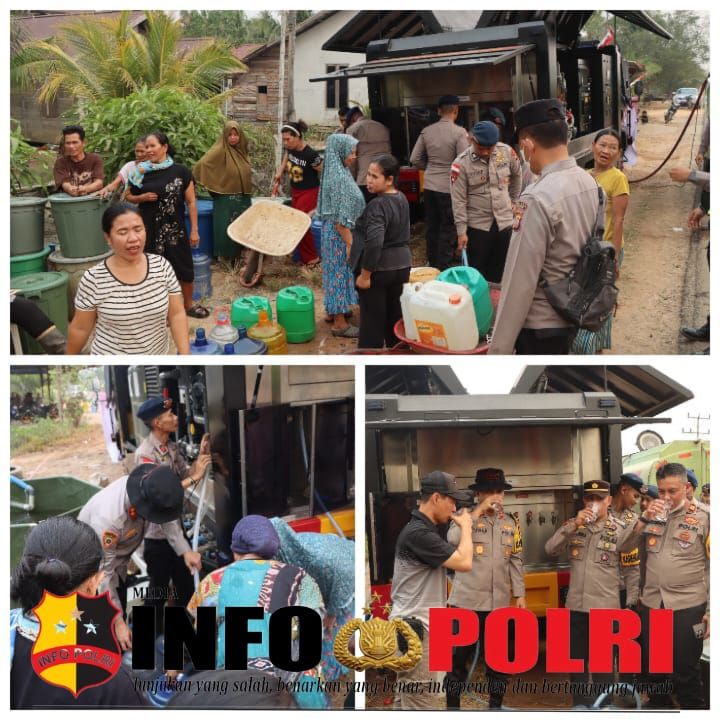 Polres Ketapang Kerahkan Mobil Water Treatment, Bantu Warga Atasi Kebutuhan Air Bersih