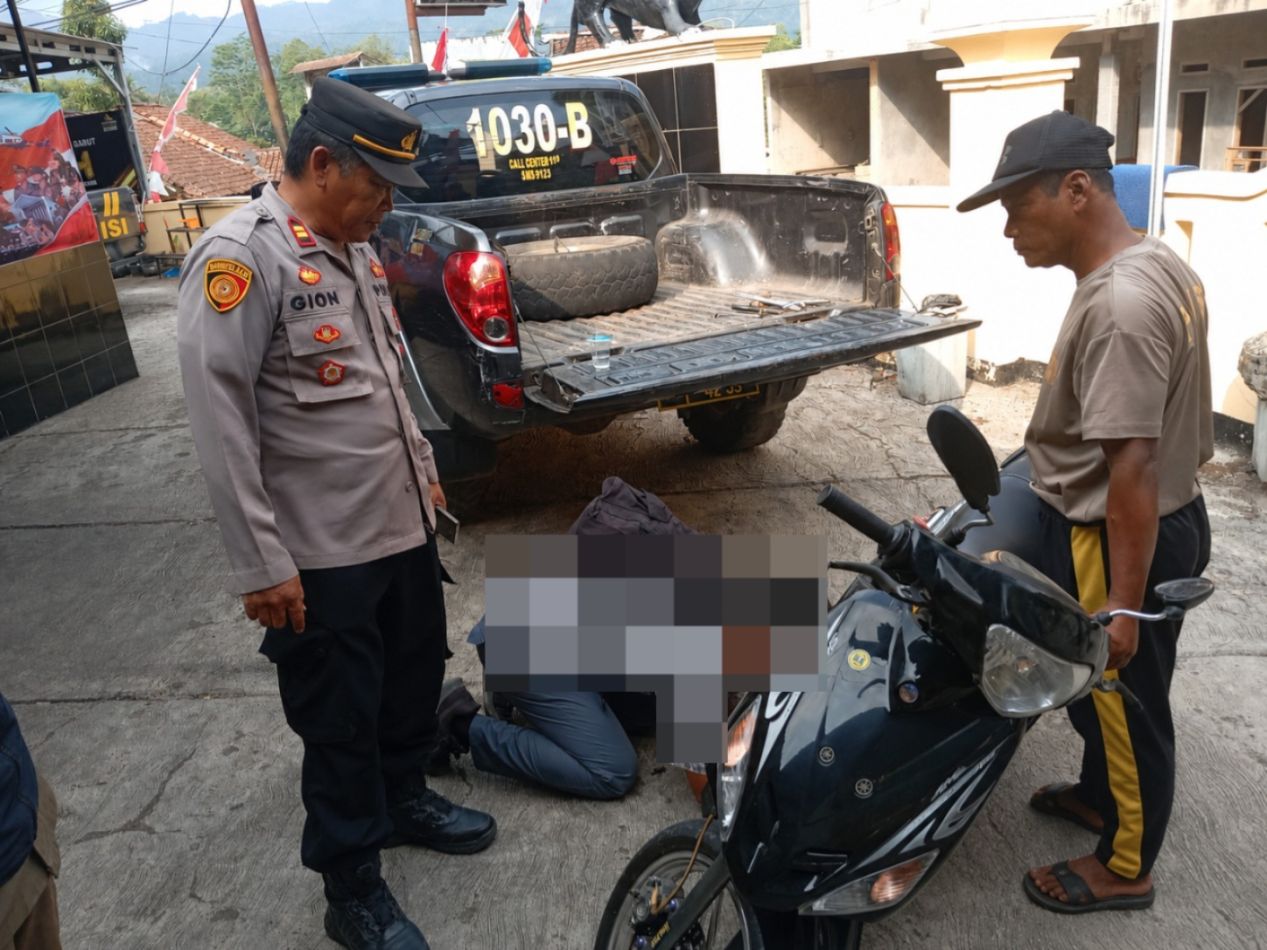 Polsek Bungbulang Razia Knalpot Brong, 19 Unit Knalpot Tidak Standar Diamankan