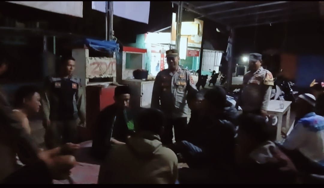Polsek Malausma Bersama Sat Pol PP Gelar Patroli Malam Cegah Gangguan Kamtibmas